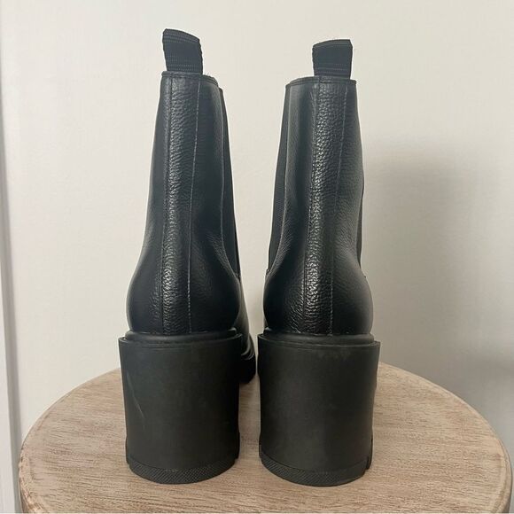 Marc Fisher Vanlisa Leather Lug Sole Pull On Chelsea Boots Size 11 NWOB - Picture 7 of 12